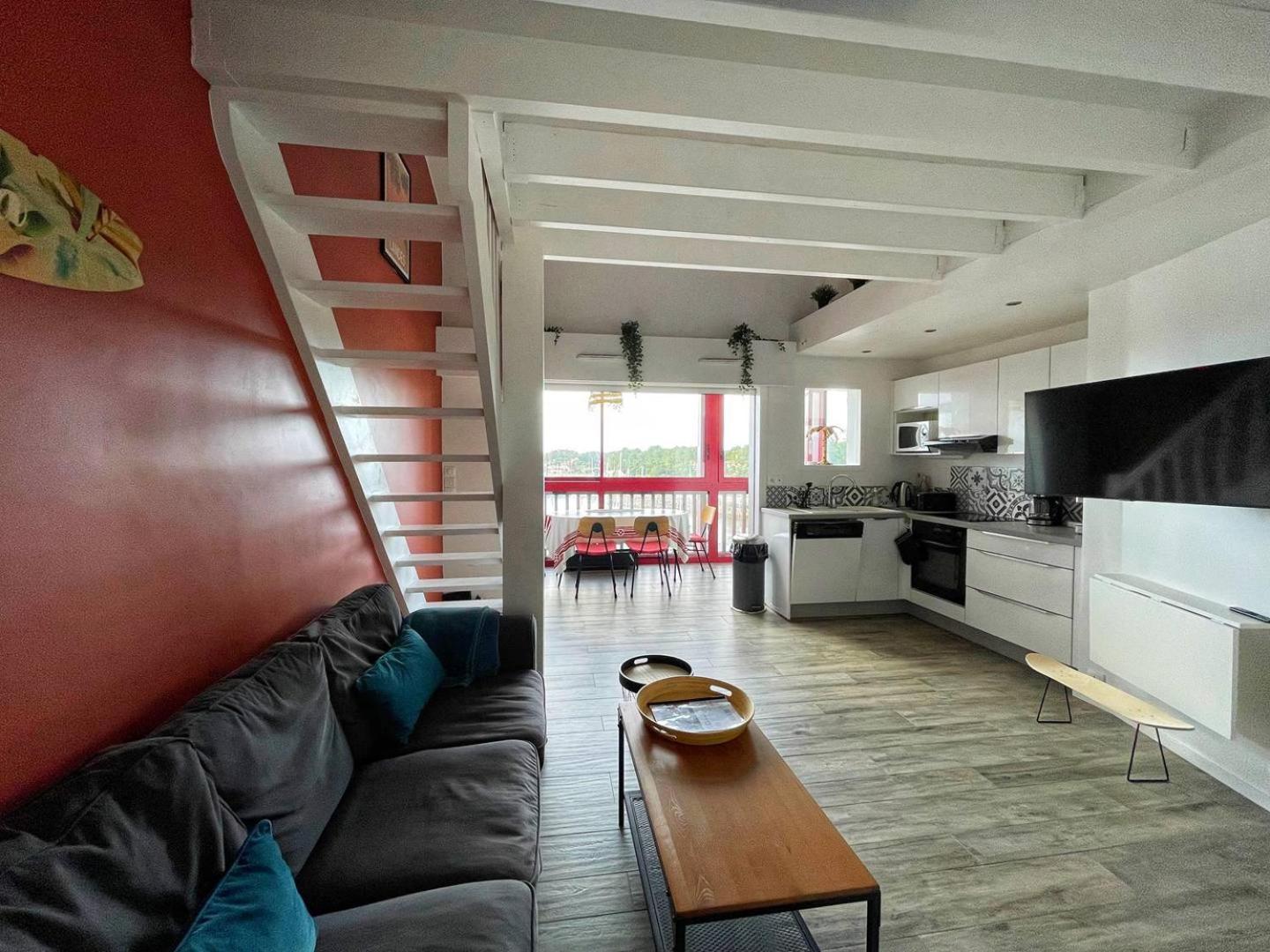 Апартаменти Port Sud - T3 En Duplex Avec Vue Panoramique Sur Le Port De Капбретон Екстер'єр фото
