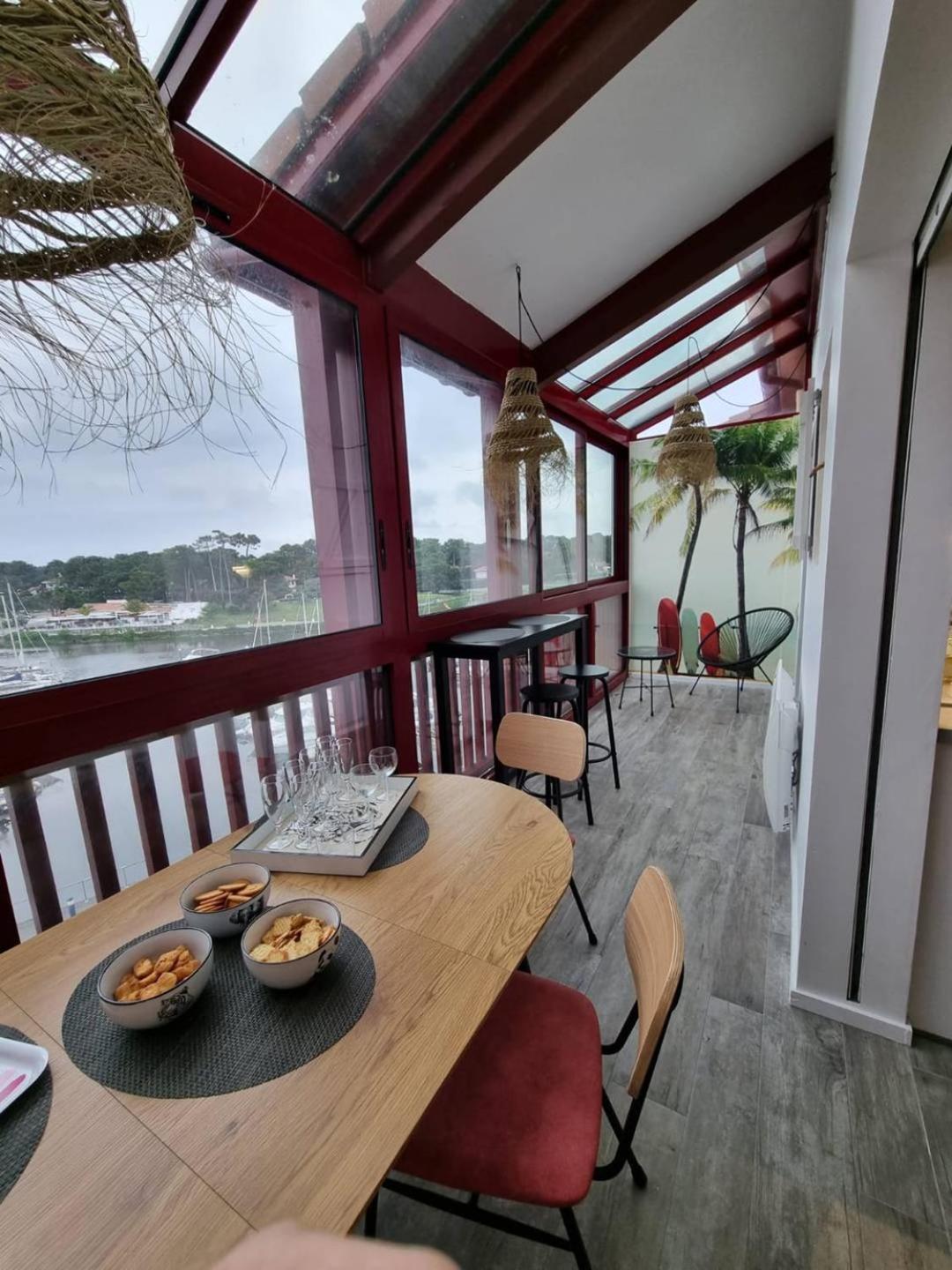 Апартаменти Port Sud - T3 En Duplex Avec Vue Panoramique Sur Le Port De Капбретон Екстер'єр фото